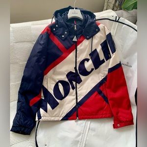 Moncler BERT GIUBBOTTO Men’s NWT Tricolor Hooded Down Jacket